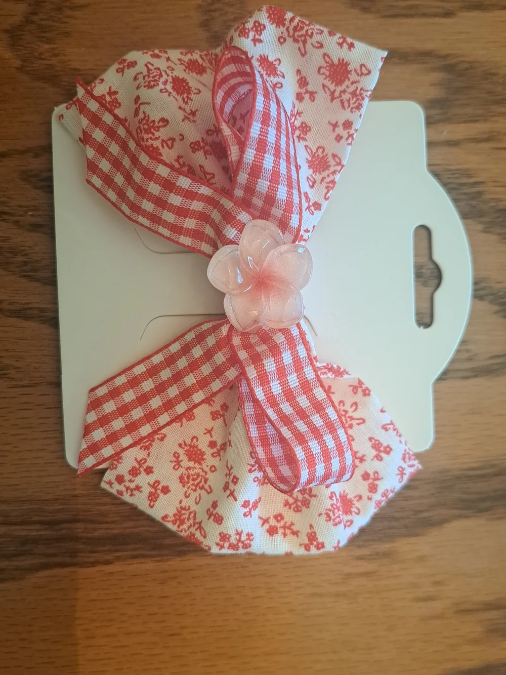 Set Of 5Girls Floral & Gingham Brandnew Hair Bows